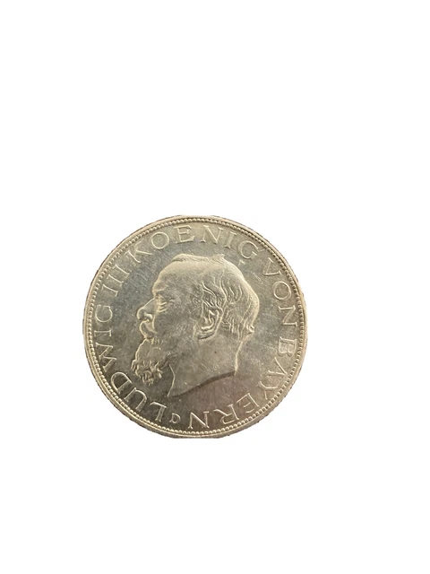 German states 5 marks Bavaria Louis III 1914