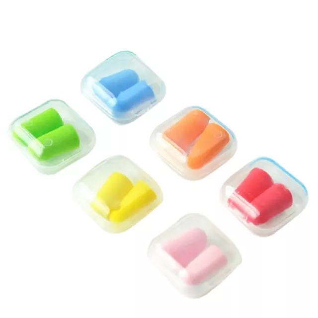 Earplugs Soft Foam Plugs Candy-Color Noise Prevention Snore Sleep 1/2/5 Pai~m' 2