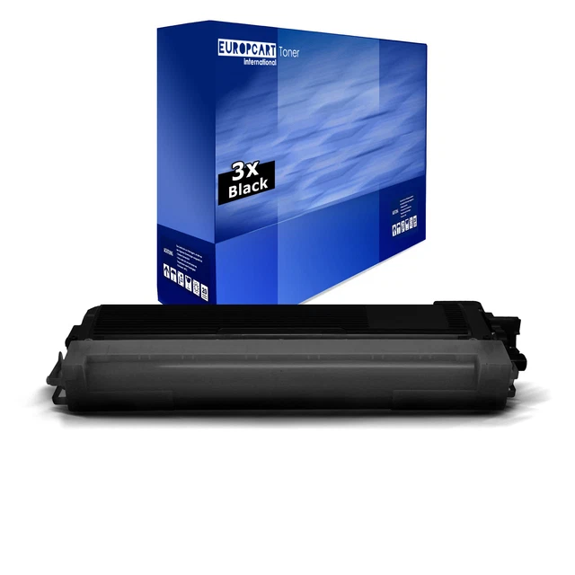 3 cartucce Europcart NERO compatibili per Brother TN-230 TN-230BK TN230BK