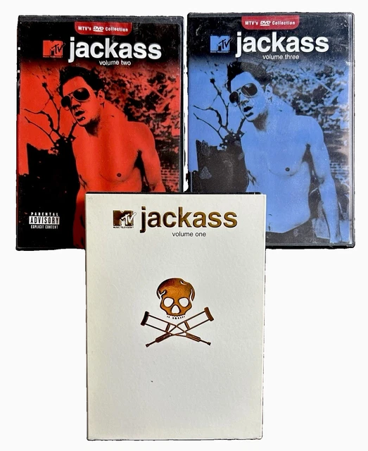 JACKASS: THE COMPLETE MTV Series Vol. 1-3 (DVD) 🫏 ***RARE, MINT