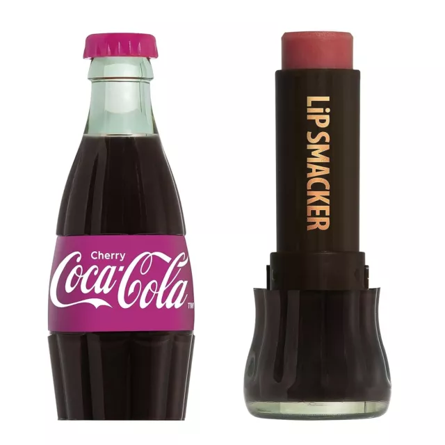 Lip Smacker Holiday Cherry Coca Cola Flavored Lip Balm Cheery Coke Bottle New