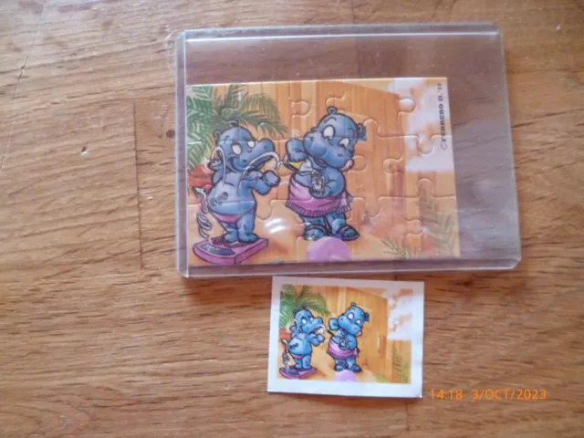 Super Puzzle Kinder *Happy Hippo Fitness *D 90 + Bpz Rare