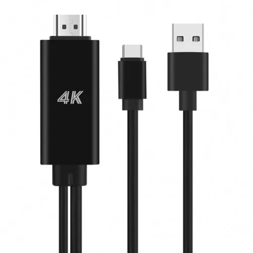 For iPhone 15/Pro/Max/Plus USB-C to 4K HDMI Adapter AV Cable TV Video Hub TYPE-C