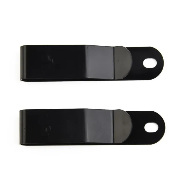 Clip ceinture gaine noire avec boucle de ressort pratique en acier manganèse lo
