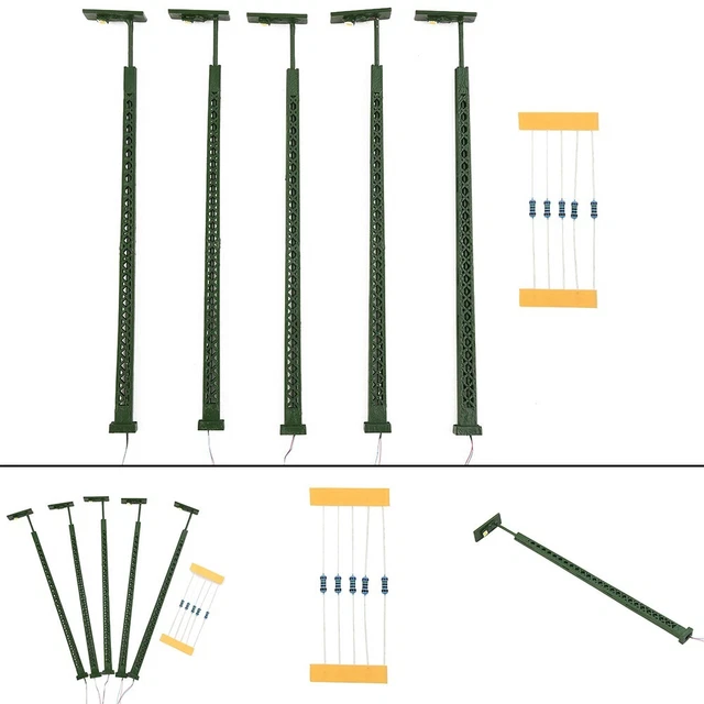 Lot De 2 Feux De Chemin De Fer à DEL Pour Modélisme – Échelle N, 3 V, 20 MA, Résistances Incluses Pour 12-16 V