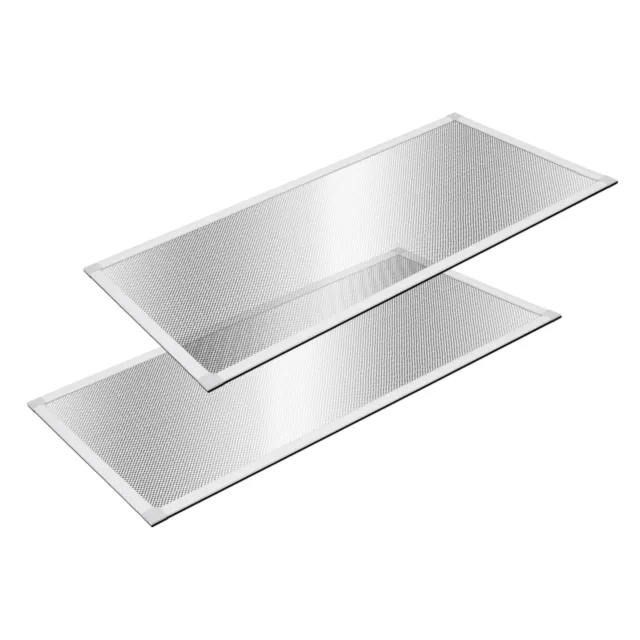 2x Griglie di ventilazione prese aria telaio in alluminio rettangolare 60x115 cm
