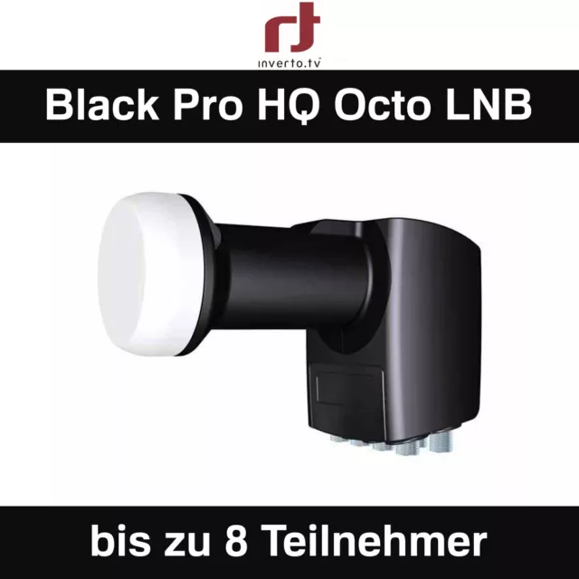 Octo LNB 8-fach 0,2dB HDTV 8 Teilnehmer 4K UHD Inverto BLACK PRO HQ