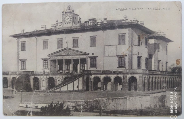Poggio A Caiano (Prato) 1930 La Villa Reale - Splendida Rara Cartolina