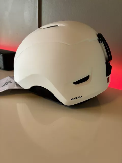 NEW DBIO Snowboard Helmet Ski Helmet Adult - 9 Adjustable Vents ABS Shell White 3