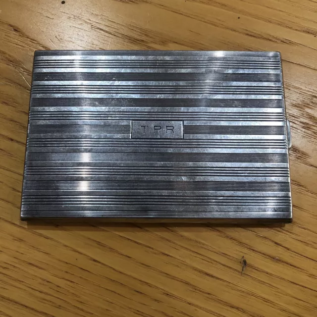 Sterling Silver Cigarette Case Unknown Maker