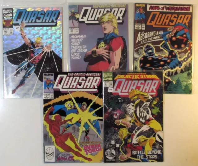 Quasar Lot of 5 #2,3,5,29,50 Marvel Comics (1989) 1st Print Comic Books