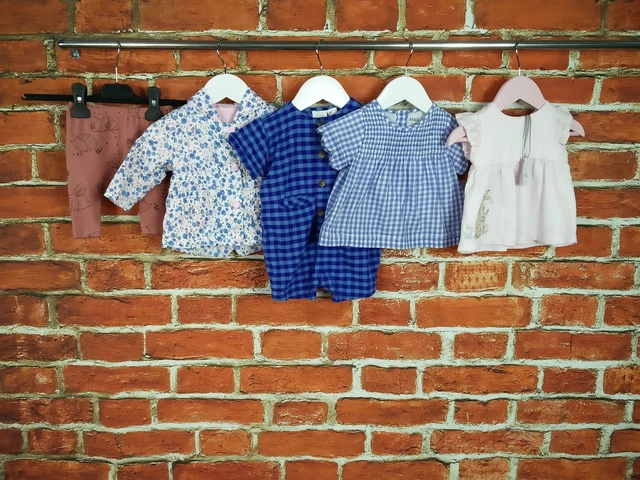 Baby Girls Bundle Age 0-3 Months Gap Next M&S Dress Top Romper Leggings Mac 62Cm