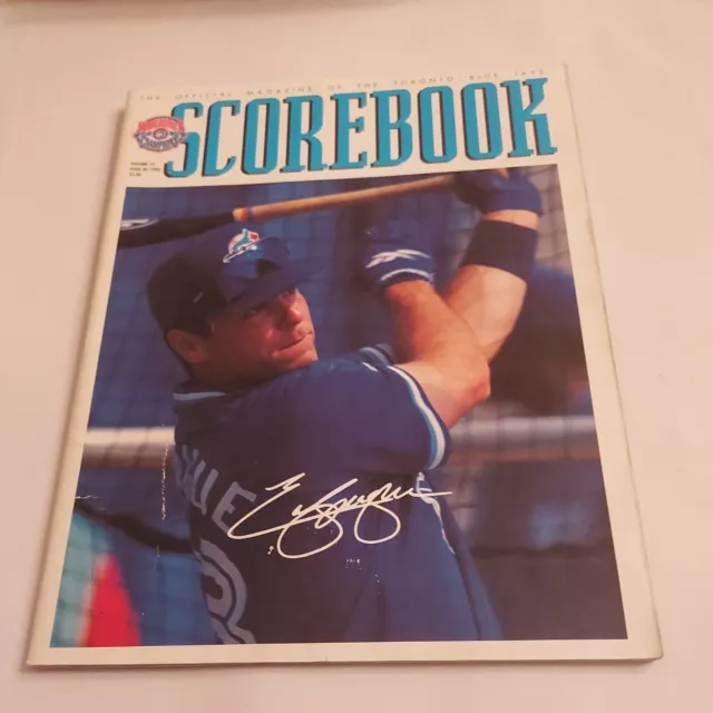 1995 Summer , SCOREBOOK The Official Magazine Of The Toronto Blue Jays  (CP81)