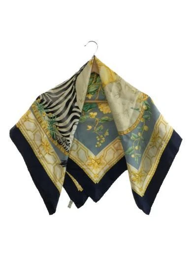 HERMES Scarf   Silk   NVY   Total Pattern   Ladies