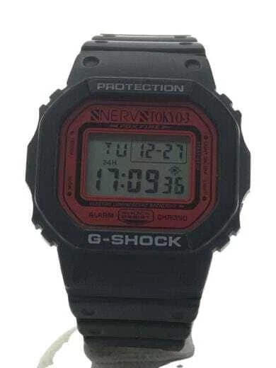 CASIO Evangelion Black Digital Belt Rubber DW-5600VT