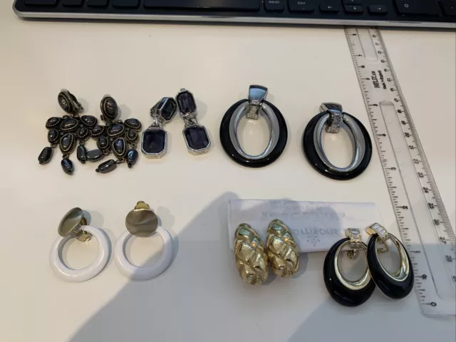 Bundle of 6 pairs of clip earrings including Anne Klein
