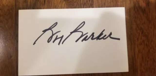 Signed Bob Barker Index Card