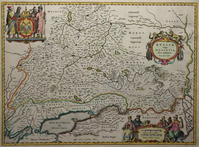 Russland / Moskau - Blaeu 1650 - Russiae, vulgo Moscovia... - Russia / Moscow