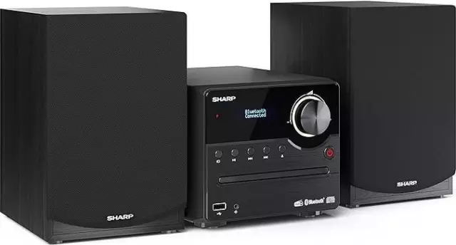 Sharp XL-B517D(BK) Micro Hi-Fi Sound System Stereo DAB Radio | DAB+ | Bluetooth