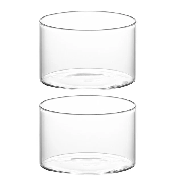 Tazas de vidrio de pudín de molde tazón de caramelo tazón de postre transparente taza de helado taza de yogur
