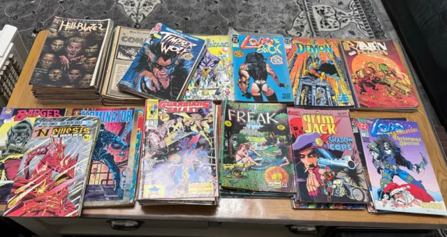 Joblot Bundle Marvel DC Comics 90s Hellblazer Conan Lobo Freak Brothers Badger