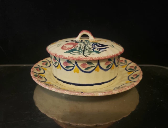 Beurrier En Faience De Quimper, Par Henriot. Années 80