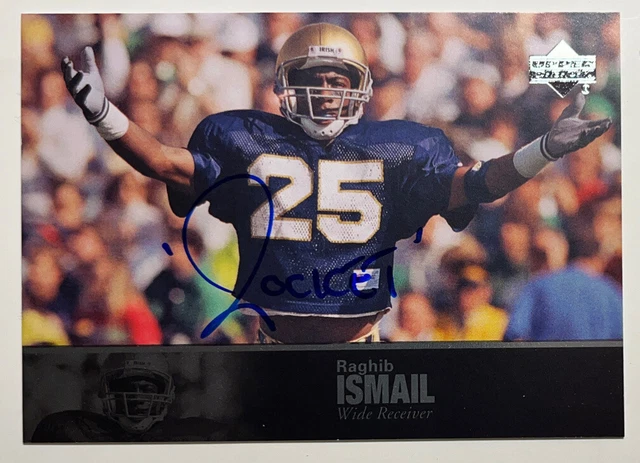 2011 Upper Deck College Legends Auto Autograph Raghib Rocket Ismail Notre Dame