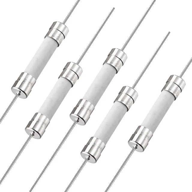 Fusibles Coup Rapide Fil Conducteur Fusibles Céramique 6mm x 32mm 250V F30A 5Pcs
