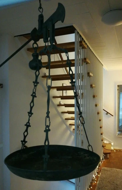 Balkenwaage antik Laufgewichtswaage