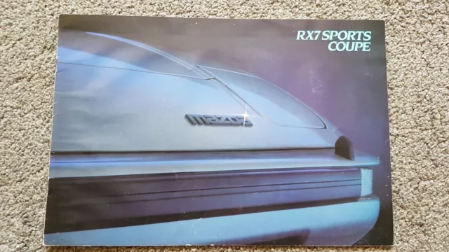 Mazda Rx7 Sports Coupe Sales Brochure 1983