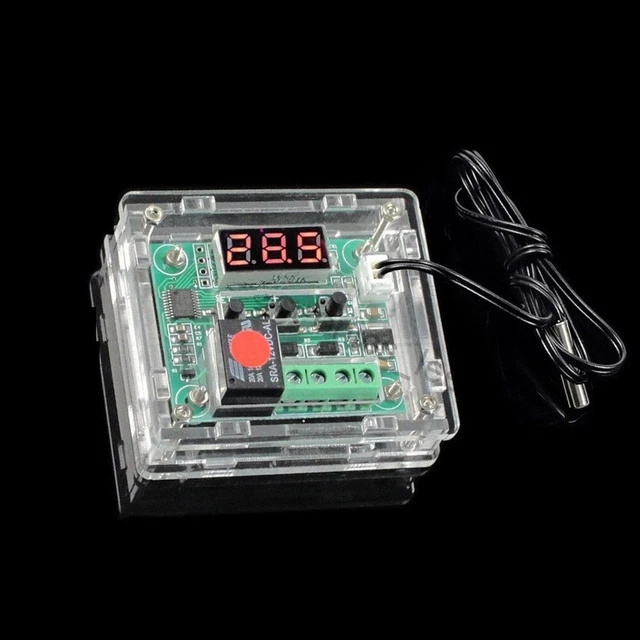 Rouge Thermostat Dc 12V 10A Relais Affichage Numérique Thermostatschalterplatine