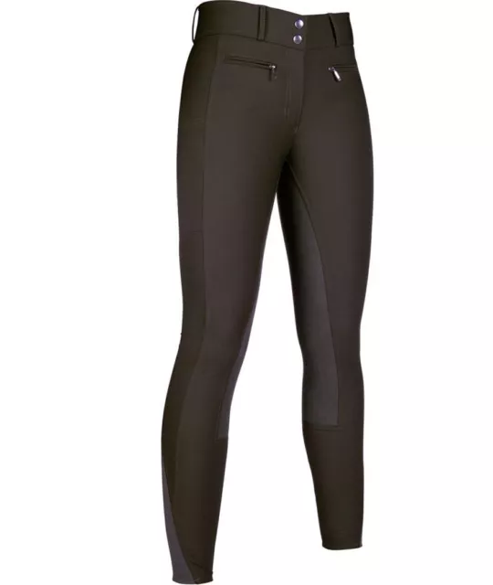 Culotte d'équitation pour femme Liv Hight Waist en cuir pleine fleur HKM Sport E