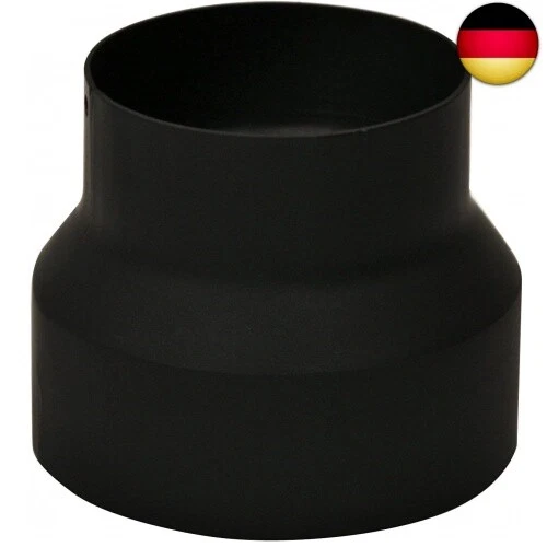 Kamino Flam Anschluss-Set gussgrau, Rauchrohr geprüft nach Norm EN 1856