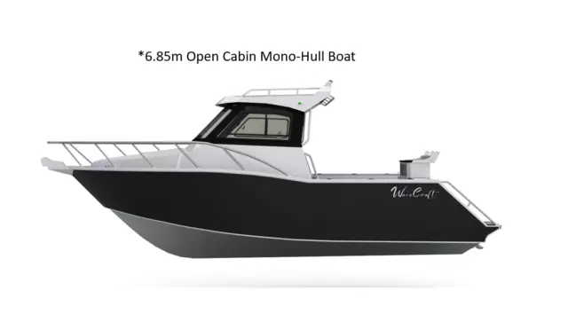 WaveCraft 6.85m Open Cabin Mono-Hull Boats Priced From