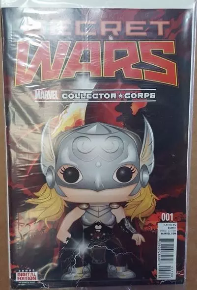 comic #001 MARVEL SECRET WARS VARIANT COVER EDITION COLLECTOR CORPS EXCLUSIVE