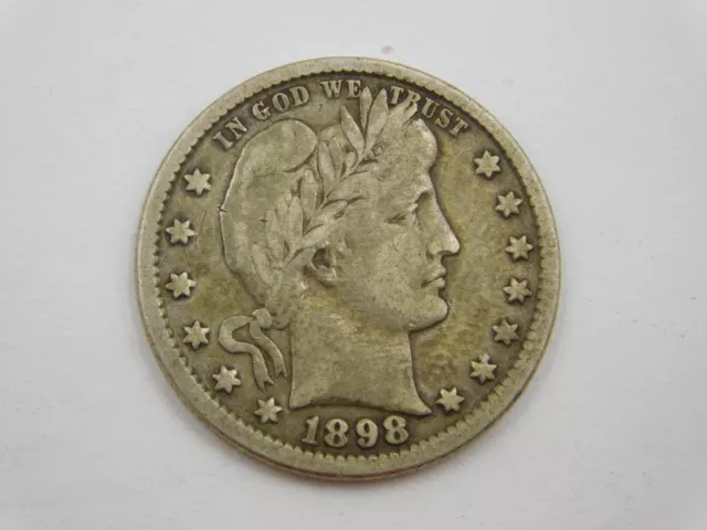 1898 Barber Quarter Nice!