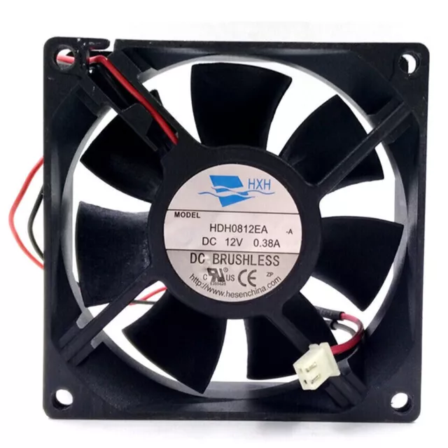 HDH0812EA -A 12V 0.38A 8025 80mm High Speed Large Air Flow Volume Fan 8CM