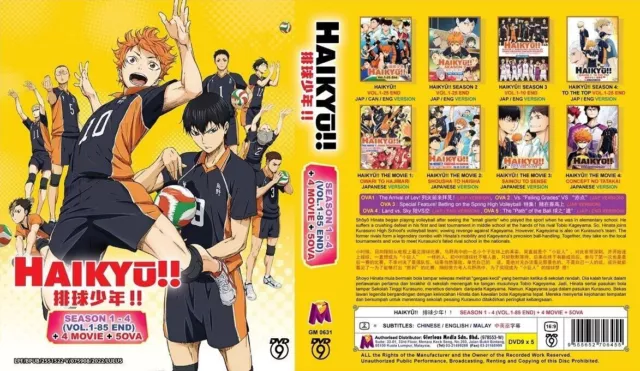 Dvd Anime Haikyu Haikyuu!! Season 3 (Vol 1-10) English Subtitles