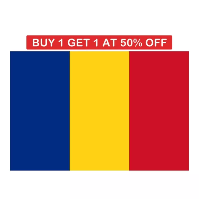 Romania National Flag Romanian Flag Durable Football Sports Decorations Support