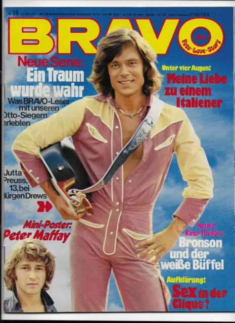 BRAVO Nr.10 vom 24.2.1977 Pink Floyd, Howard Carpendale, Peter Maffay, Scorpions