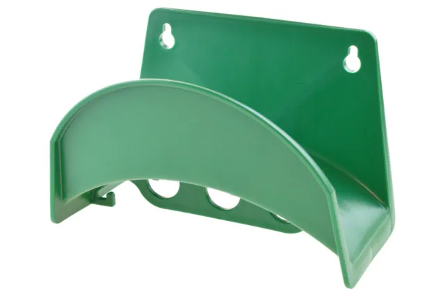 Wandschlauchhalter grün aus Kunststoff, Schlauchhalter für 25 m 1/2" Schlauch