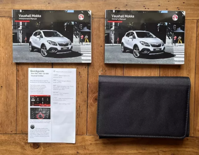 VAUXHALL MOKKA (2012 - 2016) Owners Manual / Handbook + Audio Guide + Wallet #2