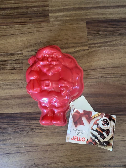 10 1/2 pulgadas MOLDE PLÁSTICO JELLO SANTA CON RECETAS