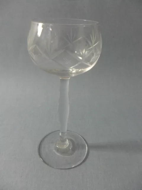 Antik  Weinglas mit Schliff um 1920 Sammlerstück selten verre à vin wine glass