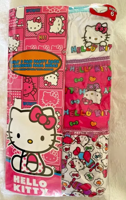 Hello Kitty Sanrio Girls 3 Piece Variety Panty Underwear Set Size 6 10 99 Picclick