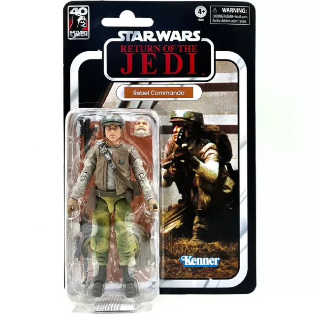 REBEL COMMANDO FIGURE 16cm STAR WARS RETURN OF THE JEDI BLACK SERIES HASBRO OVP