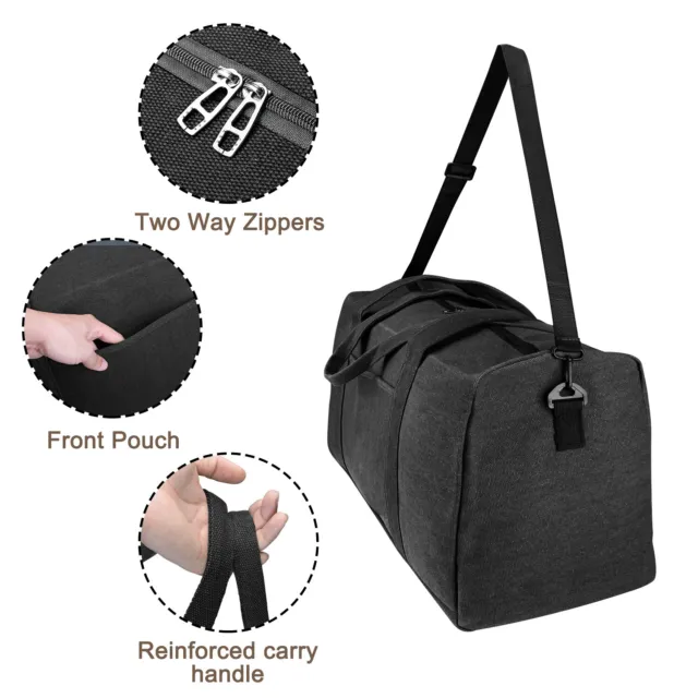 Military Canvas Duffle Gym Bag Sports Travel Luggage Handbag Tote Shoulder Bag 9