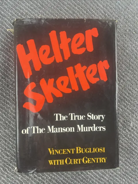 Helter Skelter-Vincent Bugliosi-1st Edition/2nd Printing-Manson HC Book &  Cover