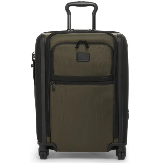 TUMI Alpha 3 Continental Dual Access 4 Wheeled Carry-On Olive Night 117161-9194