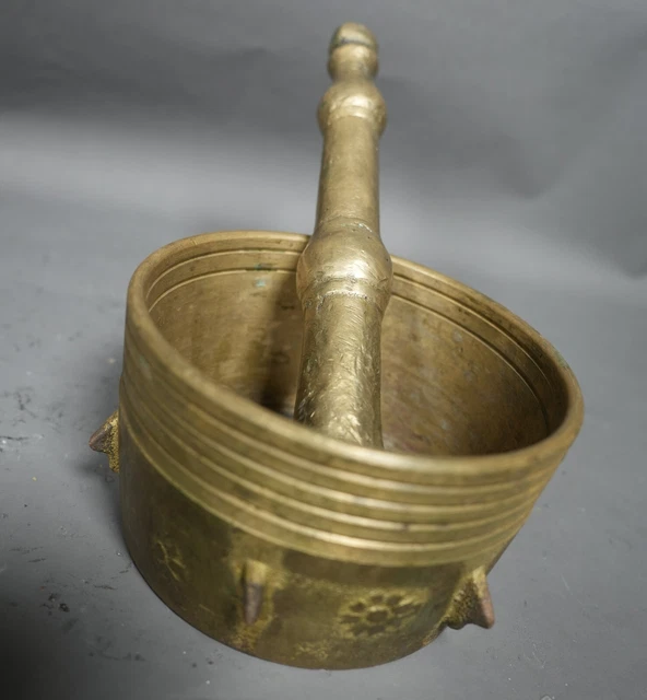 Super Rare Ottoman Empire Turkish Mortar Pestle Apothecary 1920s 14 CM X 9 CM
